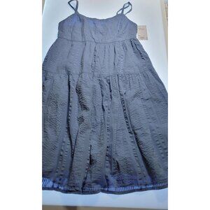 Sonoma Girls Blue Tiered Sundress Small Sleeveless Summer Dress NWT
